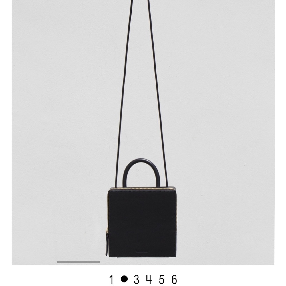 Building Block Leather Box Bag